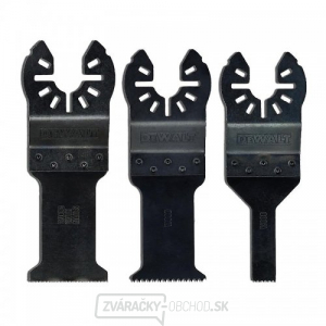 Sada 3 nožov na rezanie dreva, dreva s klincami a sadrokartónu a PVC DeWALT DT20713 Sada 3 nožov na rezanie dreva, dreva s klincami a sadrokartónu a PVC DeWALT DT20713 gallery main image