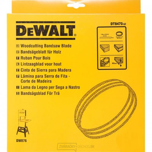 Pilový kotúč pre DW876 na drevo a plasty 4 mm DeWALT DT8470