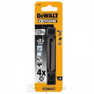 Vrták do kovu HSS-E COBALT 2,5x57mm (2ks) DeWALT DT4901 gallery main image