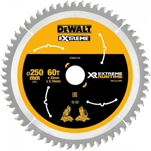Pilový kotúč 250x30mm 60z DeWALT FLEXVOLT DT99573