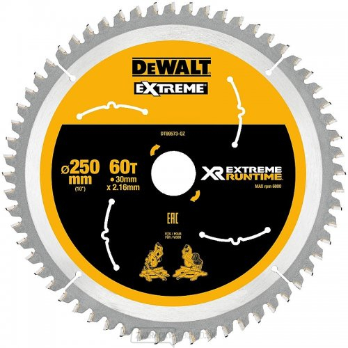 Pilový kotúč 250x30mm 60z DeWALT FLEXVOLT DT99573