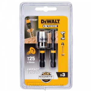 Torzné bity 2xT25 50mm magnetický držiak DeWALT DT70538T Torzné bity 2xT25 50mm magnetický držiak DeWALT DT70538T gallery main image