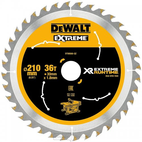 Pilový kotúč 210x30mm 36z DeWALT FLEXVOLT DT99566