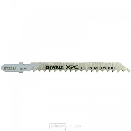 Pílový list na tvrdé drevo a plast do 60 mm čistý rez pre priamočiare píly 100 mm 3ks DeWALT DT2218 Pílový list na tvrdé drevo a plast do 60 mm čistý rez pre priamočiare píly 100 mm 3ks DeWALT DT2218 gallery main image