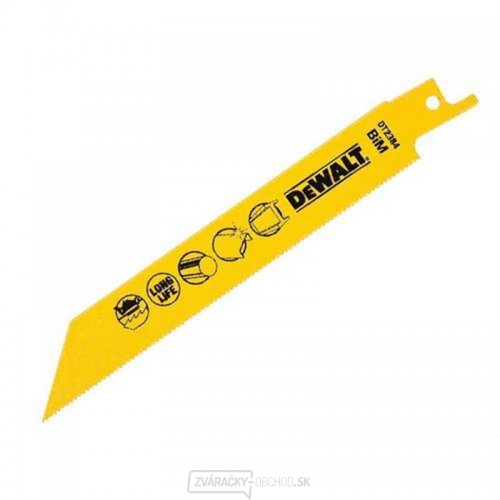 Pilové listy na kov, plech, rúry a profily do 1,5 mm pre mečové píly 152 mm 5 ks DeWALT DT2384