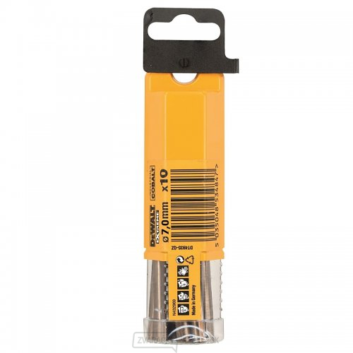 Vrták do kovu HSS-E COBALT 7×109mm (10ks) DeWALT DT4936
