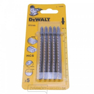 Pílový list na drevo a plast do 30 mm rovný rez pre priamočiare píly 100 mm 5 ks DeWALT DT2165 Pílový list na drevo a plast do 30 mm rovný rez pre priamočiare píly 100 mm 5 ks DeWALT DT2165 gallery main image