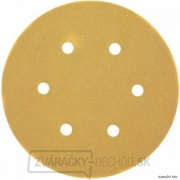 Brúsny kotúč na suchý zips pre excentrickú brúsku K80 6 otvorov 150 mm 25 ks DeWALT DT3133 Brúsny kotúč na suchý zips pre excentrickú brúsku K80 6 otvorov 150 mm 25 ks DeWALT DT3133 gallery main image