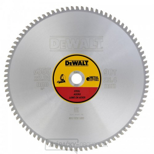 Pilový kotúč na rezanie kovu 355x25,4mm 90z EXTREME DeWALT DT1927