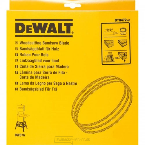 Univerzálny pílový list pre DW876 na drevo a plast 10 mm DeWALT DT8472
