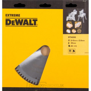 Pilový kotúč série 40 pre kotúčové píly 216x30mm 80z TCG -5° DeWALT DT4286