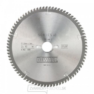 Pilový kotúč 250x30mm 80z TCG -5° DeWALT DT4287