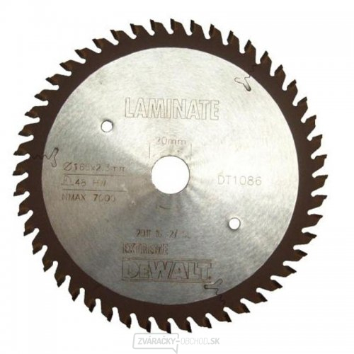 Pilový kotúč pre ponorné píly 165x20mm 48z DeWALT DT1086 Pilový kotúč pre ponorné píly 165x20mm 48z DeWALT DT1086 gallery main image