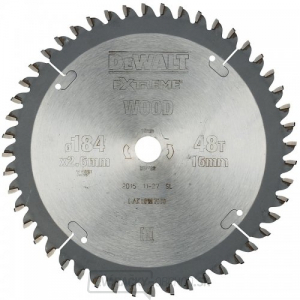 Pilový kotúč 184x16mm 48z TCG -5° DeWALT DT4092