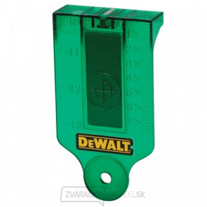 DeWALT DE0730G zelená laserová zameriavacia karta DeWALT DE0730G zelená laserová zameriavacia karta