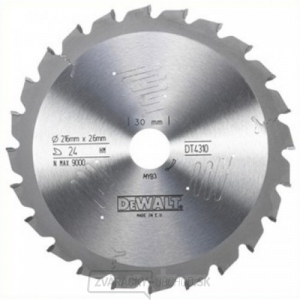 Pílový kotúč série 60 pre kotúčové píly 216x30mm 24z ATB -5° DeWALT DT4310