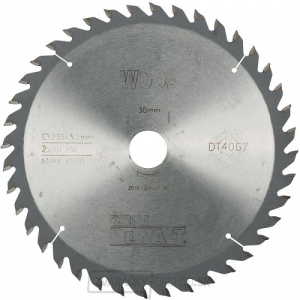 Pilový kotúč 235x30mm 40z ATB 10° DeWALT DT4067 Pilový kotúč 235x30mm 40z ATB 10° DeWALT DT4067 gallery main image