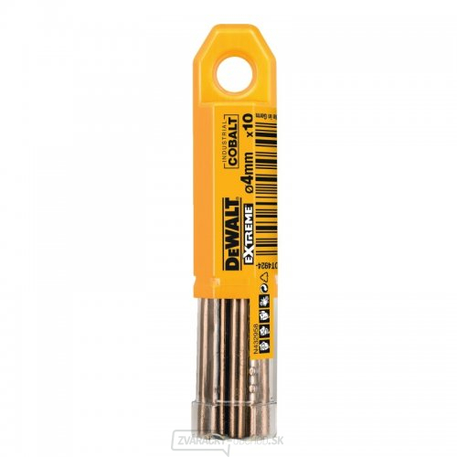 Vrták do kovu HSS-E COBALT 4×75mm (10ks) DeWALT DT4924