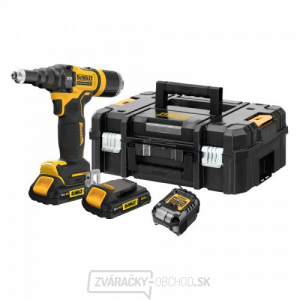 Akumulátorová nitovačka pre nity do 4,8 mm 18V 2x2,0Ah DeWALT DCF403D2GT