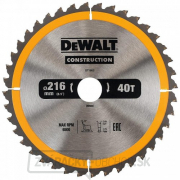 Pilový kotúč 216x30mm 40z ATB 5° DeWALT DT1953 gallery main image