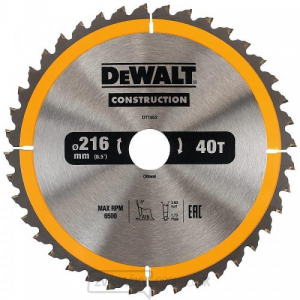 Pilový kotúč 216x30mm 40z ATB 5° DeWALT DT1953