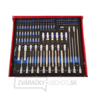 Dielenský vozík KraftWelle germany vrátane náradia vybavený 6 políc červený náhled