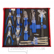 Dielenský vozík KraftWelle germany vrátane náradia vybavený 6 políc červený náhled