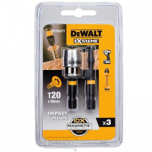 Torzné bity 2xT20 50mm magnetický držiak DeWALT DT70537T Torzné bity 2xT20 50mm magnetický držiak DeWALT DT70537T gallery main image