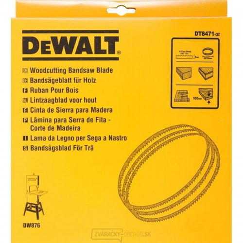 Pilový kotúč pre DW876 na drevo a plast 6 mm DeWALT DT8471