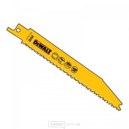 Pílový list na kov a rúry do 100 mm rýchly rez pre mečové píly 152 mm 5 ks DeWALT DT2404 Pílový list na kov a rúry do 100 mm rýchly rez pre mečové píly 152 mm 5 ks DeWALT DT2404 gallery main image