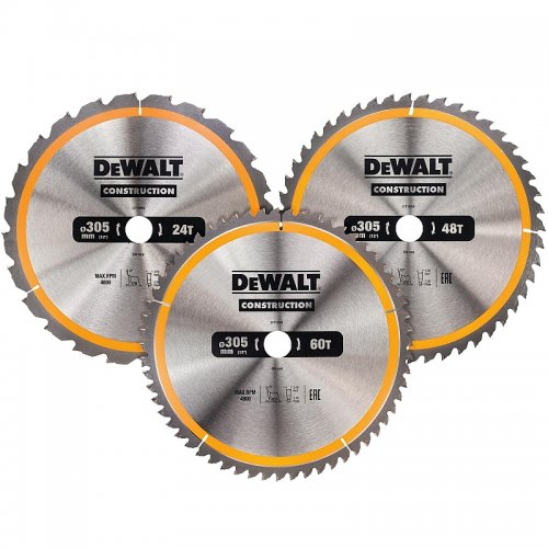 Sada 3 pílových listov 305x30 mm (1xDT1958, 1xDT1959, 1xDT1960) DeWALT DT1964