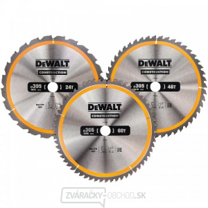 Sada 3 pílových listov 305x30 mm (1xDT1958, 1xDT1959, 1xDT1960) DeWALT DT1964 Sada 3 pílových listov 305x30 mm (1xDT1958, 1xDT1959, 1xDT1960) DeWALT DT1964 gallery main image