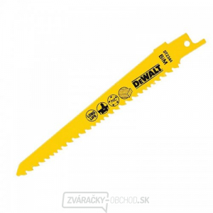 Demolačný pílový kotúč na drevo hladký a oblúkový rez pre akumulátorové mečové píly 152mm 5ks DeWALT DT2344