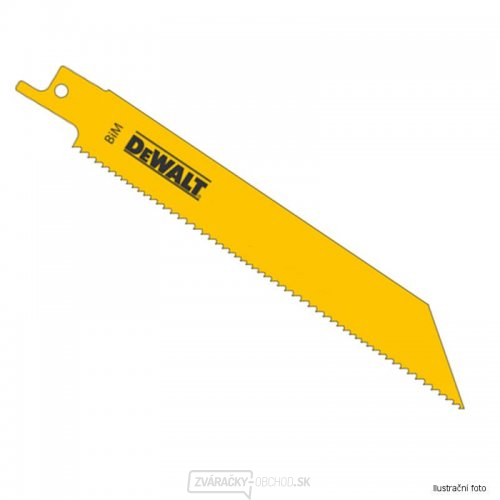 Pílový list na drevo, preglejku a plast do 150 mm rýchly rez pre mečové píly 203 mm 5 ks DeWALT DT2402