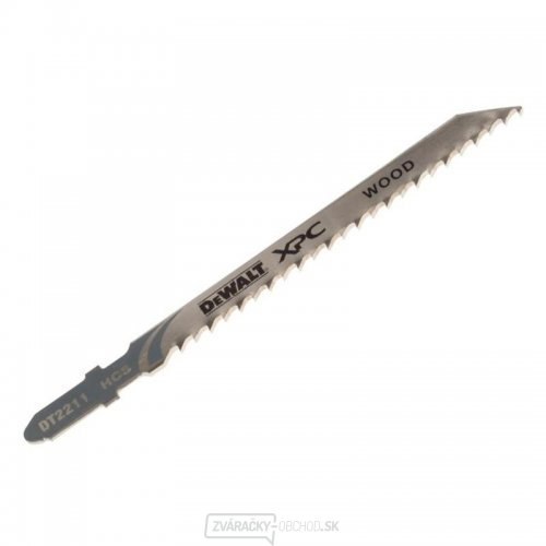 Pílový list na drevo a plast do 60 mm základný rýchly rez pre priamočiare píly 100 mm 5 ks DeWALT DT2211 Pílový list na drevo a plast do 60 mm základný rýchly rez pre priamočiare píly 100 mm 5 ks DeWALT DT2211 gallery main image