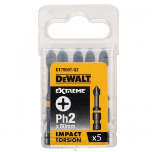 Sada torzných bitov Ph2x50mm 5ks DeWALT DT7998T Sada torzných bitov Ph2x50mm 5ks DeWALT DT7998T gallery main image