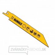 Demolačný pílový list na kov do 3 mm pre akumulátorové mečové píly 152 mm 5 ks DeWALT DT2346 Demolačný pílový list na kov do 3 mm pre akumulátorové mečové píly 152 mm 5 ks DeWALT DT2346 gallery main image