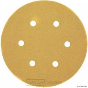 Brúsny kotúč na suchý zips pre excentrickú brúsku K120 6 otvorov 150 mm 25 ks DeWALT DT3135 Brúsny kotúč na suchý zips pre excentrickú brúsku K120 6 otvorov 150 mm 25 ks DeWALT DT3135 gallery main image