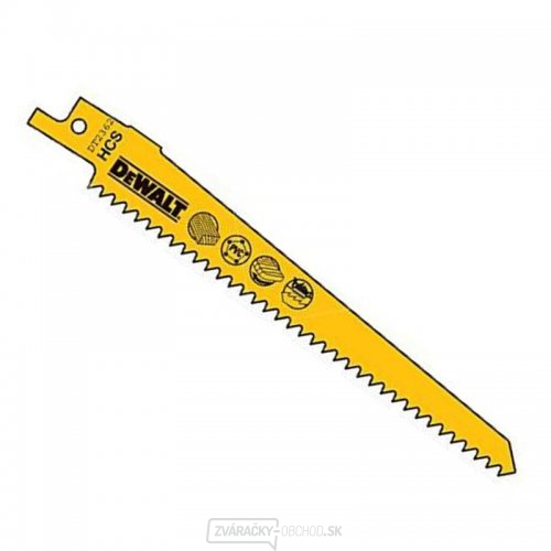 Pílový list na drevo a plast, jemný, rýchly oblúkový rez pre mečové píly 152mm 5ks DeWALT DT2362 Pílový list na drevo a plast, jemný, rýchly oblúkový rez pre mečové píly 152mm 5ks DeWALT DT2362 gallery main image