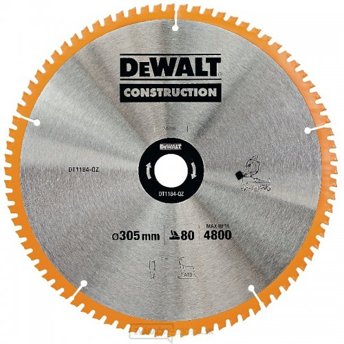 Pilový kotúč 305x30mm 80z ATB -5° DeWALT DT1184