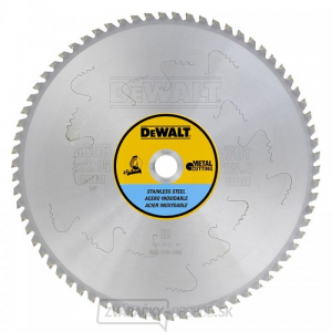 Pilový kotúč na rezanie kovu 355x25,4mm 70z EXTREME DeWALT DT1921 Pilový kotúč na rezanie kovu 355x25,4mm 70z EXTREME DeWALT DT1921 gallery main image