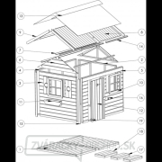 Detský drevený domček Chata Detský drevený domček Chata náhled