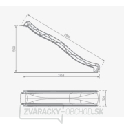 Šmykľavka s prípojkou na vodu zelená 2,9 m Šmykľavka s prípojkou na vodu zelená 2,9 m náhled