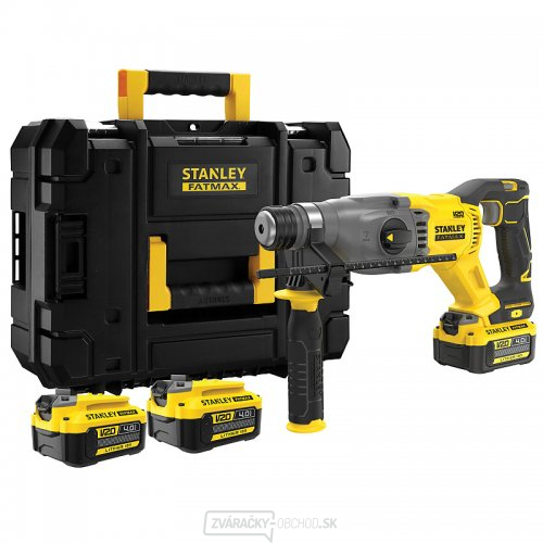 Akumulátorové kombinované kladivo V20 18V 2x4,0Ah Stanley FatMax SFMCH900M22