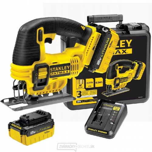 Akumulátorová priamočiara píla 18V 2x2,0Ah Stanley FatMax FMC650M2