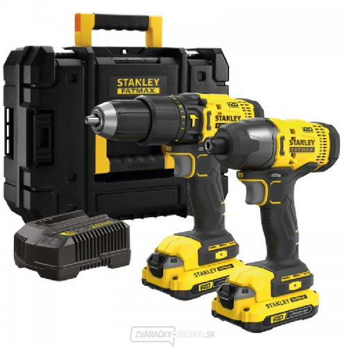 Kombinovaná sada náradia V20 18V 2x2,0Ah Stanley FatMax SFMCK465D2T