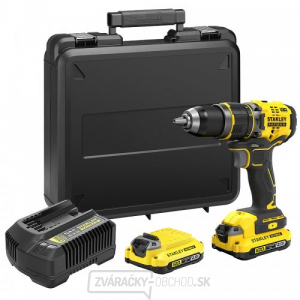 Akumulátorová príklepová vŕtačka V20 18V 2x2,0Ah Stanley FatMax SFMCD721D2K Akumulátorová príklepová vŕtačka V20 18V 2x2,0Ah Stanley FatMax SFMCD721D2K gallery main image