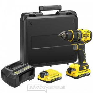 Akumulátorová vŕtačka V20 18V 2x2,0Ah Stanley FatMax SFMCD720D2K Akumulátorová vŕtačka V20 18V 2x2,0Ah Stanley FatMax SFMCD720D2K gallery main image