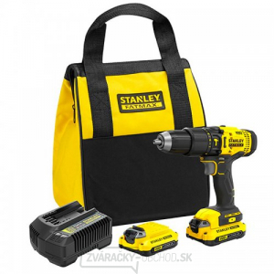 Akumulátorová príklepová vŕtačka V20 18V 2x1,5Ah Stanley FatMax SFMCD711C2S Akumulátorová príklepová vŕtačka V20 18V 2x1,5Ah Stanley FatMax SFMCD711C2S gallery main image