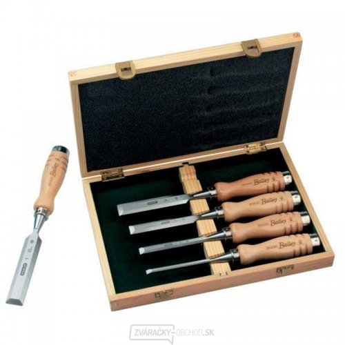 5-dielna sada Baileyho dlát s drevenou rukoväťou 6, 10, 15, 20 a 25 mm Stanley 2-16-217 5-dielna sada Baileyho dlát s drevenou rukoväťou 6, 10, 15, 20 a 25 mm Stanley 2-16-217 gallery main image